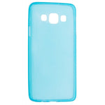 Husa Silicon, Samsung Galaxy A5 2015, Transparent-albastru
