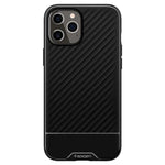 Husa Silicon Antisoc, Spigen, iPhone 12 Pro Max, Negru