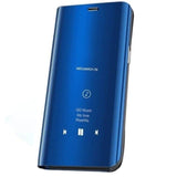 Husa Tip Carte, Clear-View, Huawei Y7 2019, Albastru