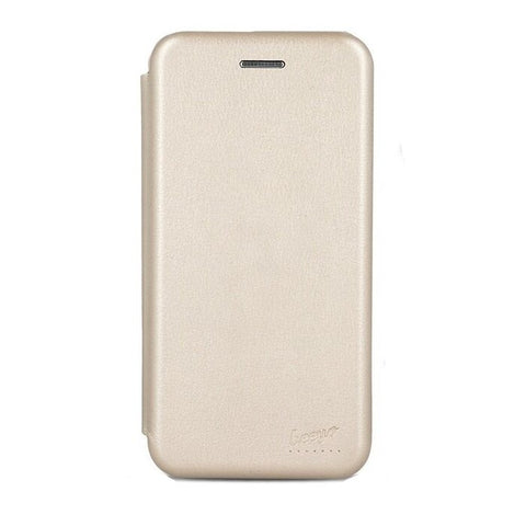 Husa Tip Carte, Smart Diva Samsung J4 Plus 2018, Auriu