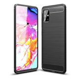 Husa Carbon, Samsung Galaxy A51 5G, Negru