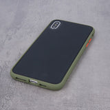 Husa Colored Buttons pentru Samsung A70, Verde