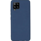 Husa Silicon, Samsung Galaxy A12, Albastru Inchis Matt
