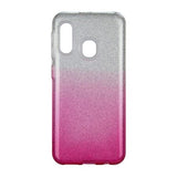 Husa Silicon, Samsung Galaxy A20E, Roz cu Sclipici