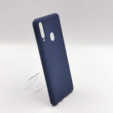 Husa Silicon, Samsung Galaxy A20S, Albastru Inchis Matte