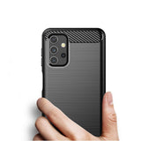 Husa Silicon Forcell, Carbon, Samsung Galaxy A32 LTE (4G), Negru