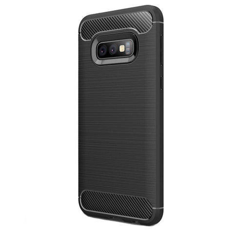 Husa Silicon Carbon, Samsung Galaxy S10E, Negru