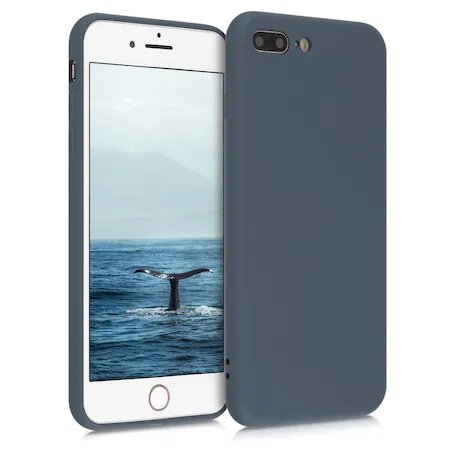 Husa Silicon, iPhone 7/8 Plus, Albastru Inchis