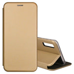 Husa Tip Carte, Smart Diva, Huawei Y7 2019, Auriu