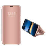 Husa Tip Carte, Clear-View, Samsung Galaxy J6 Plus, Roz