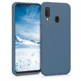 Husa Silicon, Samsung Galaxy A20E, Albastru-Gri