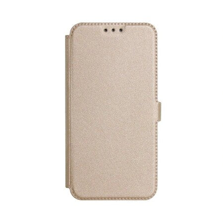 Husa Tip Carte, Huawei P20 Lite, Auriu