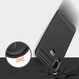 Husa Silicon Carbon, Huawei P20 Lite, Negru