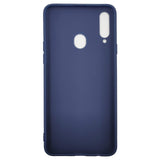 Husa Silicon, Samsung Galaxy A20S, Albastru Inchis Matte