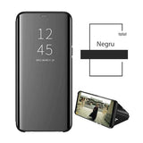 Husa Tip Carte, Clear View, Samsung Galaxy A01, Negru