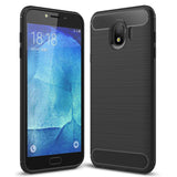 Husa Silicon Carbon, Samsung Galaxy J4 2018, Negru