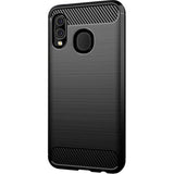 Husa Silicon Carbon, Samsung Galaxy A20E, Negru