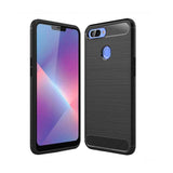 Husa Silicon Carbon, Forcell, Oppo A12, Negru