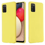 Husa Silicon, Samsung Galaxy A02S, Galben