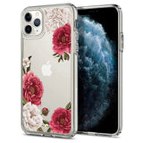 Husa Antisoc, Spigen Ciel, iPhone 11 Pro Max, Transparent cu flori