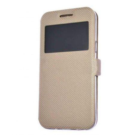 Husa Tip Carte, Magnet Lateral, Huawei Y6S, Auriu