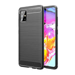 Husa Carbon, Samsung Galaxy A51, Negru