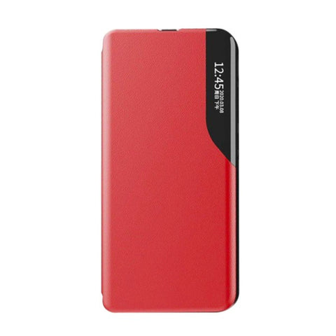 Husa Tip Carte, Smart View, Samsung Galaxy A72 4G/5G, Rosu