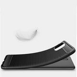 Husa Silicon Carbon, Samsung Galaxy A52, Negru