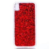 Husa iPhone XR Liquid Heart Rosu
