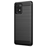 Husa Silicon Carbon, Samsung Galaxy S10 Lite/ A91, Negru