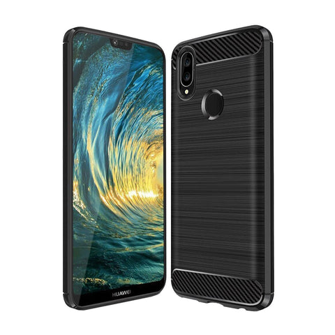 Husa Carbon, Huawei P20 Lite, Negru