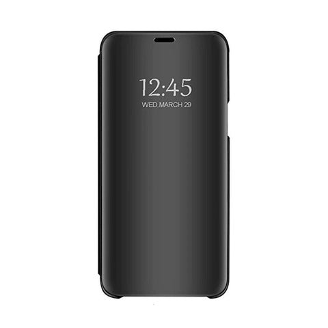 Husa Tip Carte Clear-view, Samsung Galaxy A6 Plus 2018, Negru