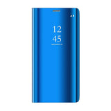 Husa Tip Carte, Clearview, Samsung Galaxy A12, Albastru