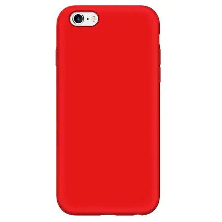 Husa Silicon, iPhone 6/6s, Rosu