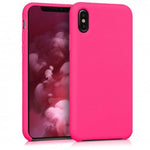 Husa Silicon, iPhone X/XS, Roz Neon