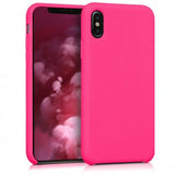 Husa Silicon, iPhone X/XS, Roz Neon