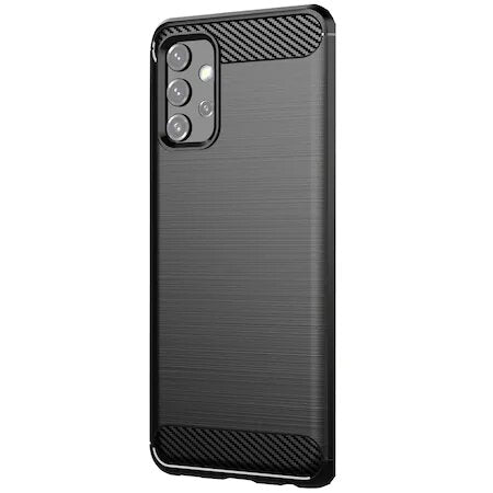 Husa Silicon Carbon, Samsung Galaxy A52, Negru