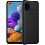 Husa Silicon, Forcell, Samsung Galaxy A21S, Negru