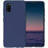 Husa Silicon Slim, Samsung Galaxy A41, Albastru Inchis