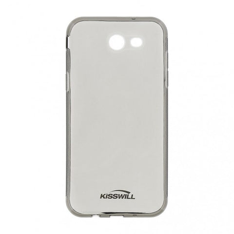 Husa Kisswill, Samsung Galaxy Xcover 4, Negru Transparent-gri