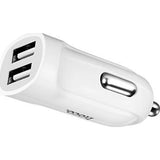 Incarcator Auto + Cablu, Hoco, Micro-USB 2.4A 2X USB, Alb