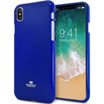 Husa Silicon Jelly, Goospery, iPhone X/XS, Albastru