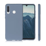 Husa Silicon, Huawei P30 Lite, Albastru-Gri