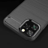 Husa Carbon, iPhone 11, Negru