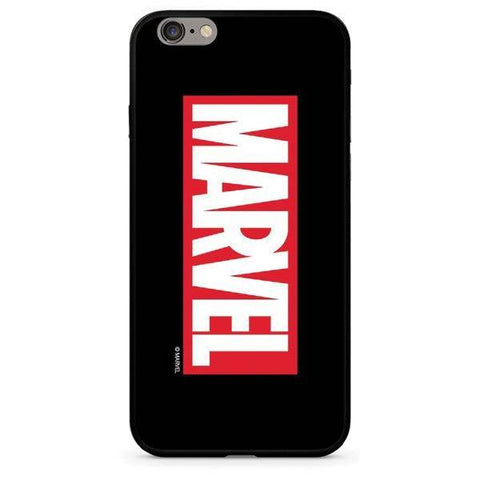 Husa Sticla Marvel iPhone XS MAX, Negru