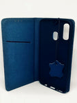 Husa Tip Carte, Piele Originala,  Samsung Galaxy A20S, Albastru