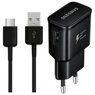 Incarcator + Cablu, Type-C USB, Samsung Original, Incarcare Rapida 15W, Negru