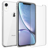 Set 2IN1, Husa si folie sticla, Global Technology 360 Protection, iPhone XR, Transparent