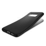Husa Silicon Antisoc, Spigen, Samsung Galaxy S8 Plus, Negru