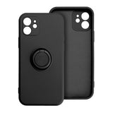 Husa Silicon, Ring Magnetic, Samsung Galaxy A03S, Negru